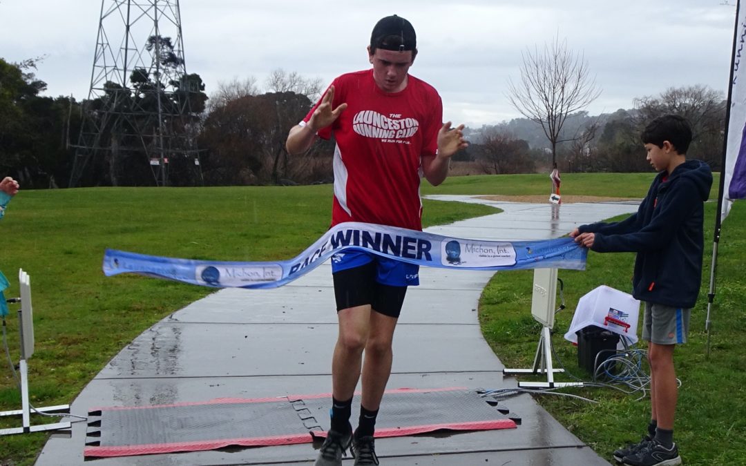 Charlie storms home at Tailrace Park..